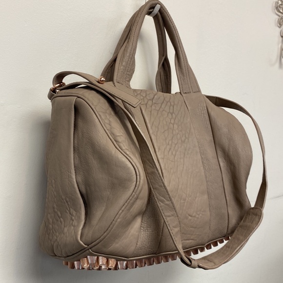 Alexander Wang Pebbled Lambskin Rockie Latte Rose Gold Hardware - Picture 2 of 9